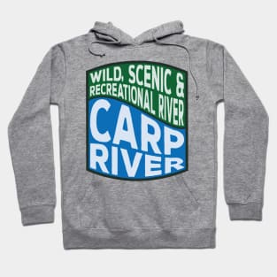 Carp River Wild, Scenic and Recreational River wave Hoodie